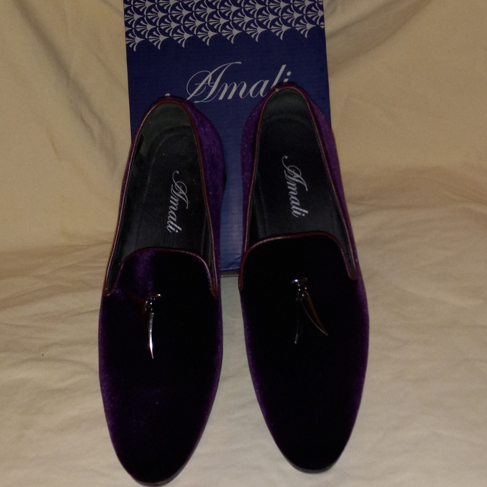 Men's Amali Plum Suede Prom/Formal Shoe